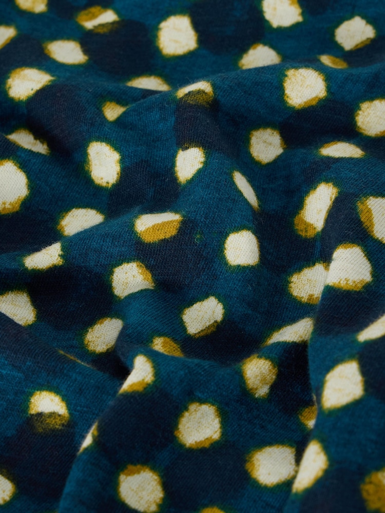 White Stuff Blue Long Sleeve Weaver T-Shirt - Image 6 of 6