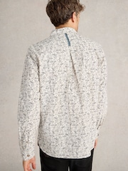 White Stuff Natural Bike Printed 100% Cotton Shirt - Image 2 of 6