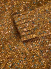 White Stuff Brown Textured V-Neck Jumper - Image 6 of 6