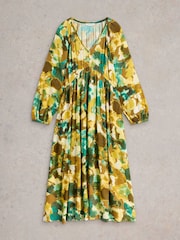 White Stuff Yellow Imogen Midi Dress - Image 5 of 6