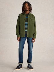 White Stuff Green Griffin 100% Cotton Co-ord Shirt - Image 1 of 6