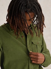 White Stuff Green Griffin 100% Cotton Co-ord Shirt - Image 3 of 6