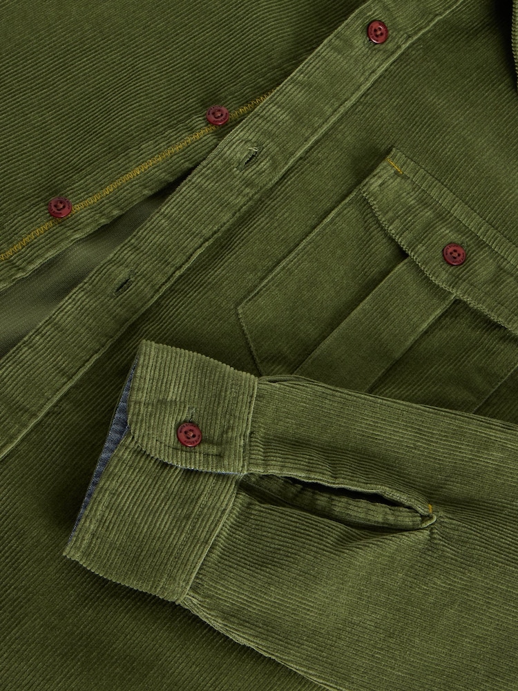 White Stuff Green Griffin 100% Cotton Co-ord Shirt - Image 6 of 6