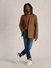 White Stuff Brown Chiltern 100% Cotton Blazer - Image 1 of 6