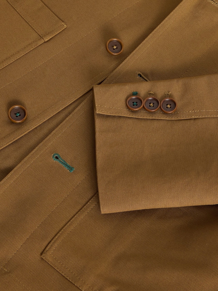 White Stuff Brown Chiltern 100% Cotton Blazer - Image 6 of 6