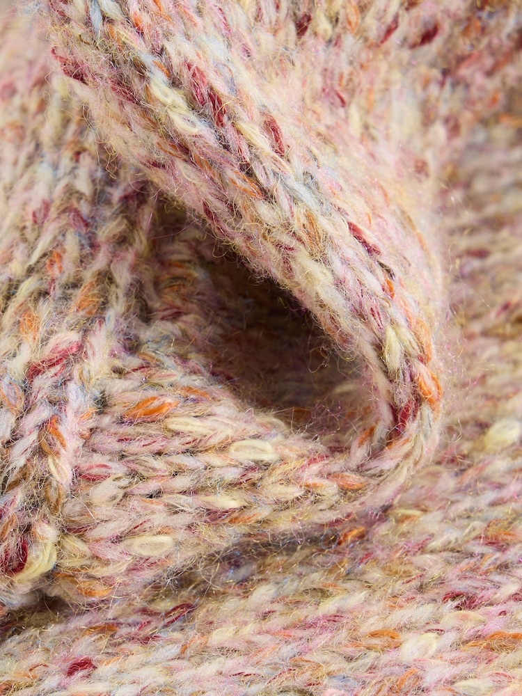 White Stuff Natural Textured V-Neck Jumper - Image 6 of 6