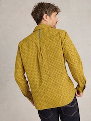 White Stuff Yellow Tile Printed 100% Cotton Shirt - Image 2 of 6