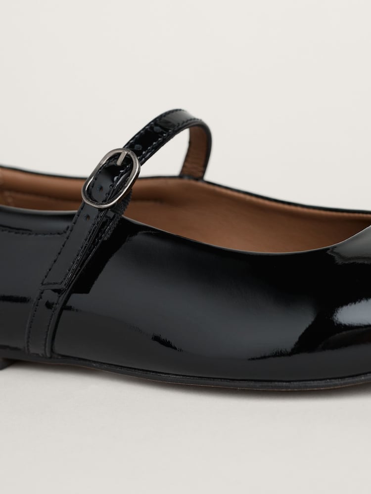 Seasalt Cornwall Black On The Wing Patent Leather Ballet Shoes - Image 5 of 5 Seasalt Cornwall Black On The Wing Patent Leather Ballet Shoes - Image 5 of 5