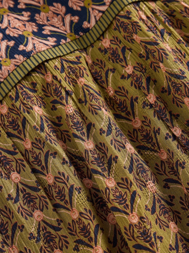 White Stuff Black Mabel Mixed Print Dress - Image 7 of 7