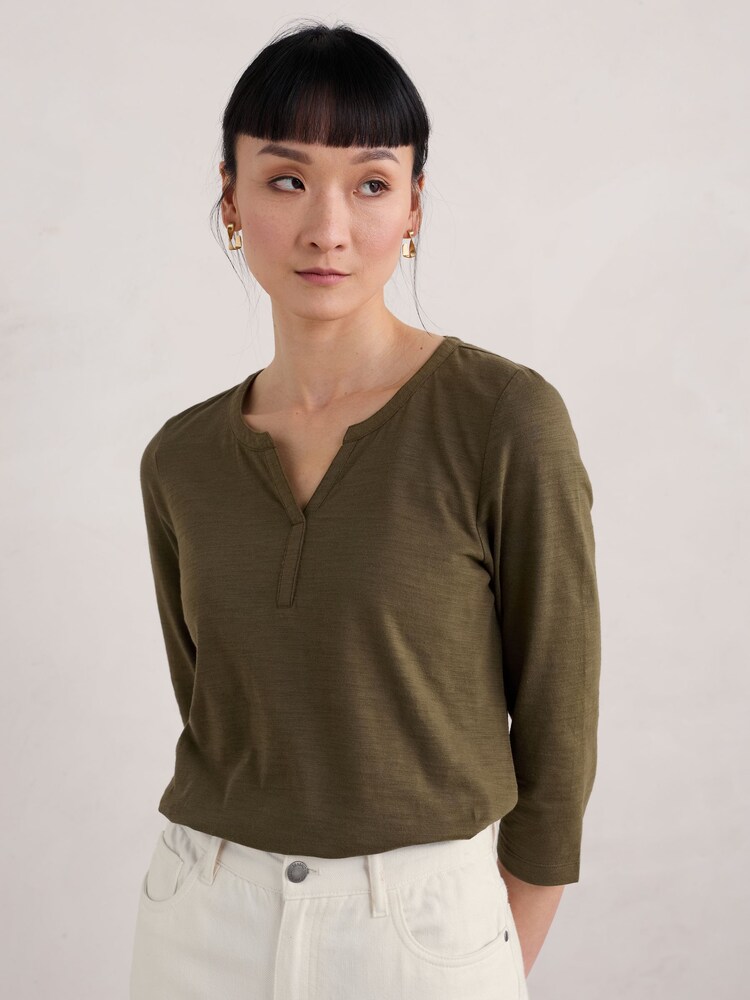 Seasalt Cornwall Green Carlyon Top - Image 1 of 5