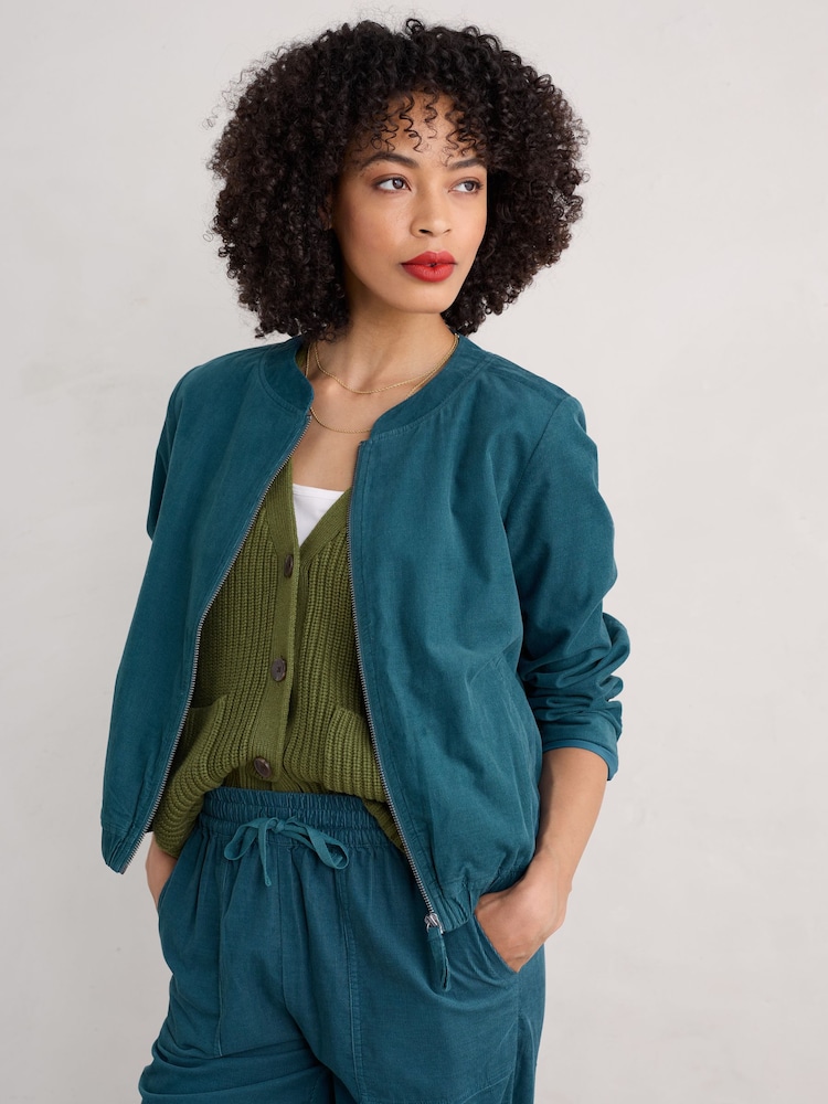 Seasalt Cornwall Blue Morwenstow Jacket - Image 1 of 5 Seasalt Cornwall Blue Morwenstow Jacket - Image 1 of 5