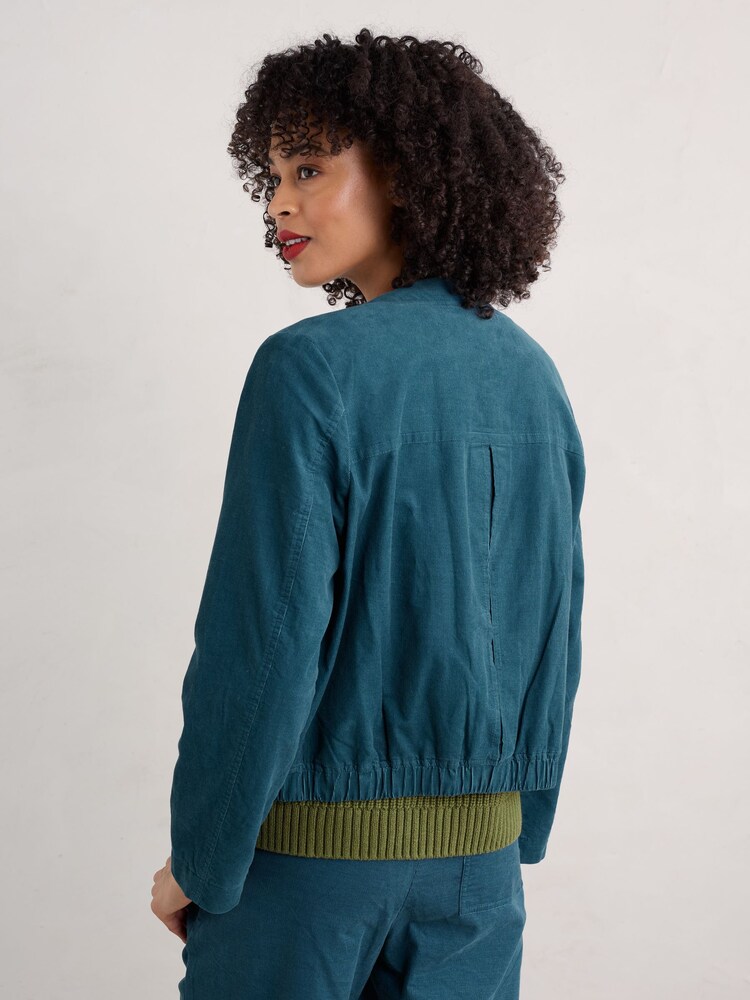 Seasalt Cornwall Blue Morwenstow Jacket - Image 2 of 5 Seasalt Cornwall Blue Morwenstow Jacket - Image 2 of 5