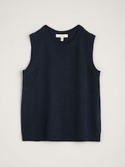 Seasalt Cornwall Blue East View Knitted Vest - Image 4 of 5