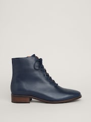 Seasalt Cornwall Blue Oak Grove Leather Boots - Image 1 of 5