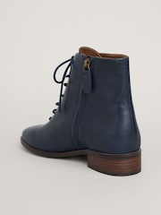 Seasalt Cornwall Blue Oak Grove Leather Boots - Image 4 of 5