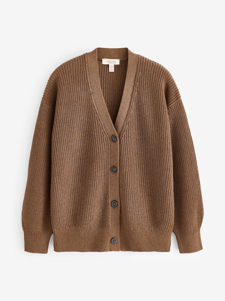 Seasalt Cornwall Brown Winding Creek Cardigan - Image 1 of 1 Seasalt Cornwall Brown Winding Creek Cardigan - Image 1 of 1