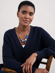 Seasalt Cornwall Blue Sea Gleam Necklace - Image 2 of 4