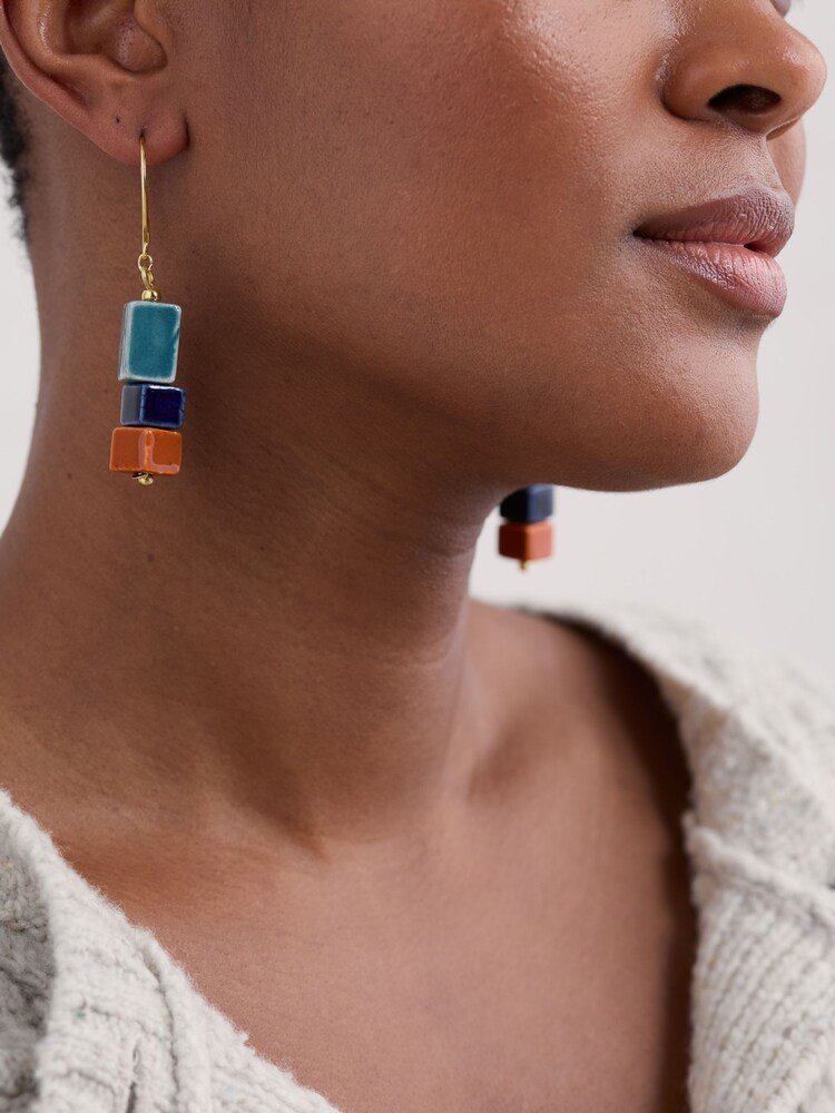 Seasalt Cornwall Black Multi Skerry Earrings - Image 2 of 4 Seasalt Cornwall Black Multi Skerry Earrings - Image 2 of 4