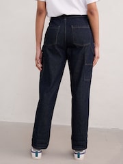 Seasalt Cornwall Blue Tall Cliff Picnic Trousers - Image 1 of 5