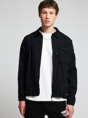 River Island Black Regular Fit Utility Zip Up Shacket - Image 1 of 4