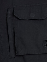 River Island Black Regular Fit Utility Zip Up Shacket - Image 4 of 4
