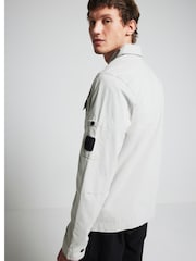 River Island Grey Regular Fit Utility Zip Up Shacket - Image 2 of 4