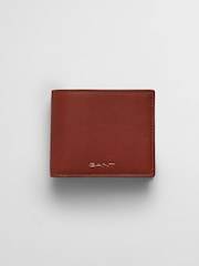 أحمر - GANT Leather Bifold Wallet - صورة 1 من 4