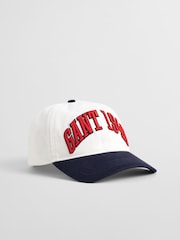GANT Cream 1949 Varsity Arch 100% Cotton Cap - Image 1 of 4