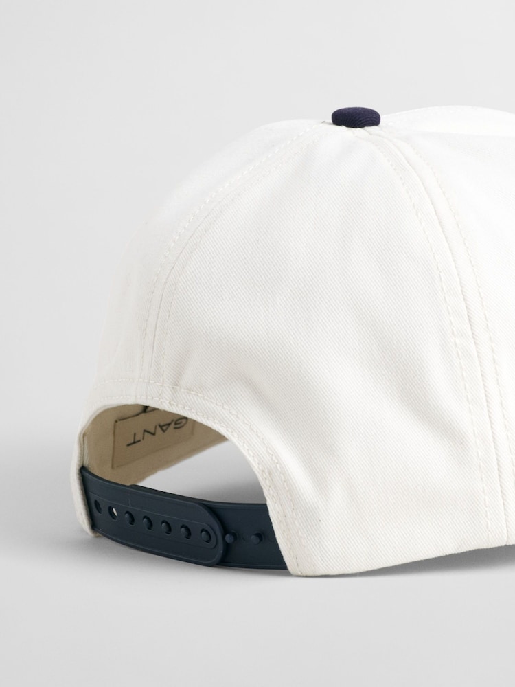GANT Cream 1949 Varsity Arch 100% Cotton Cap - Image 2 of 4