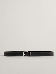 GANT Black Logo Leather Belt - Image 1 of 3