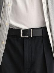 GANT Black Logo Leather Belt - Image 3 of 3