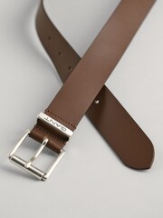 GANT Brown Logo Leather Belt - Image 2 of 3