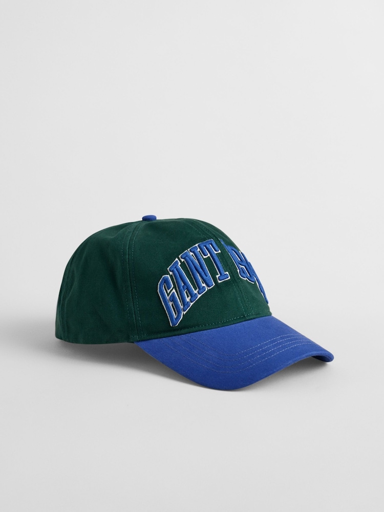 GANT Green 1949 Varsity Arch 100% Cotton Cap - Image 1 of 3