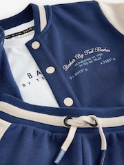 Baker by Ted Baker Navy Varsity Jacket T-Shirt and Shorts Set - Image 12 of 17