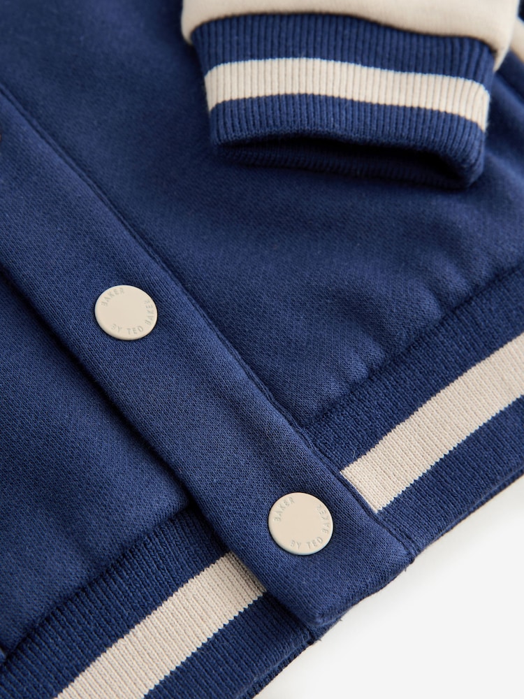 Baker by Ted Baker Navy Varsity Jacket T-Shirt and Shorts Set - Image 13 of 17
