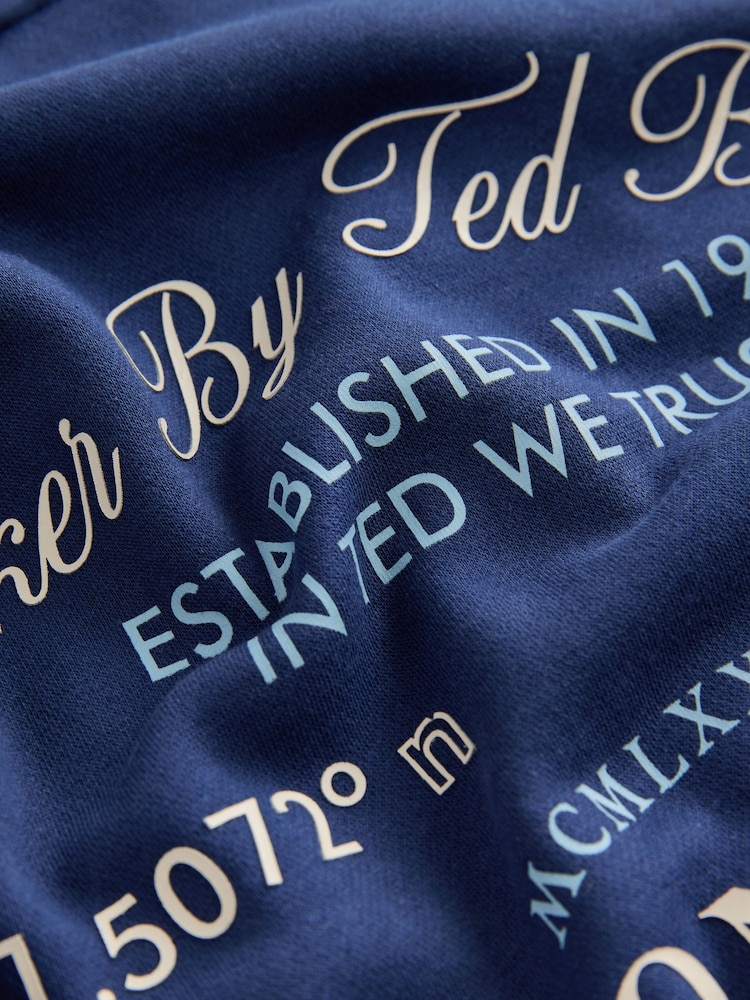 Baker by Ted Baker Navy Varsity Jacket T-Shirt and Shorts Set - Image 16 of 17