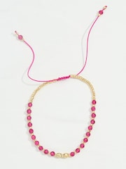 FatFace Pink Bead Bracelet - Image 1 of 2