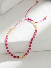 FatFace Pink Bead Bracelet - Image 2 of 2