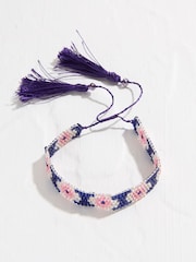 FatFace Purple Woven Bracelet - Image 1 of 2
