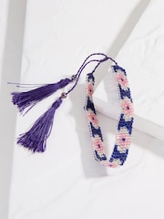 FatFace Purple Woven Bracelet - Image 2 of 2