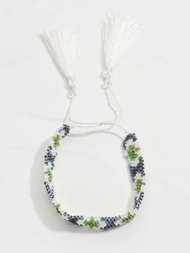 FatFace White Woven Bracelet - Image 1 of 2