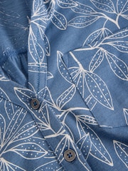 White Stuff Blue Annie Longline 100% Cotton Shirt - Image 6 of 6