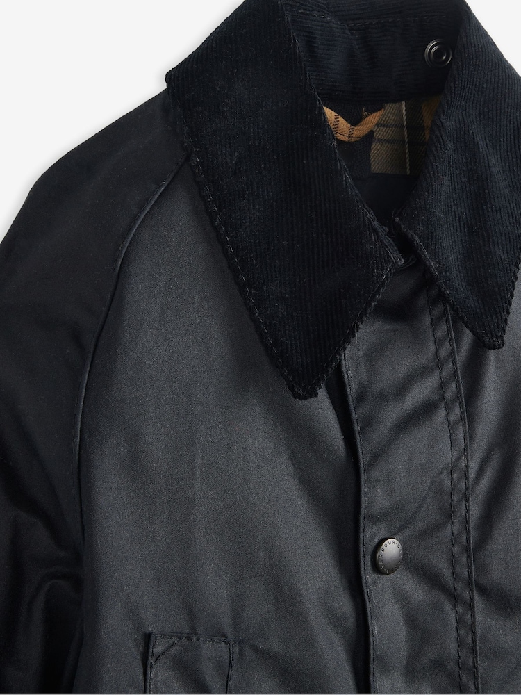 Barbour Navy Kids Bedale Coat - Image 3 of 3