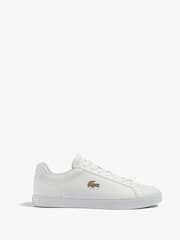 Lacoste Lerond Pro Leather White Trainers - Image 1 of 6