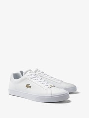 Lacoste Lerond Pro Leather White Trainers - Image 2 of 6