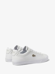 Lacoste Lerond Pro Leather White Trainers - Image 3 of 6