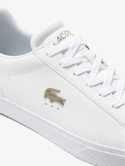 Lacoste Lerond Pro Leather White Trainers - Image 6 of 6