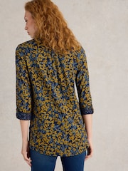 White Stuff Blue Annie Longline 100% Cotton Shirt - Image 2 of 6