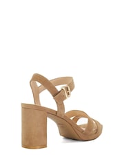 Dune London Brown Manifesting Mini Platform Sandals - Image 5 of 7