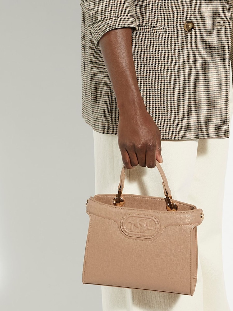 Dune London Brown Daily Medium Winged Grab Bag - Image 1 of 5